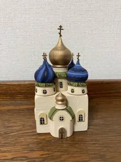 ロシア雑貨☆ロシア正教寺院オーナメント タマラ作 玉ねぎ屋根 2025年
