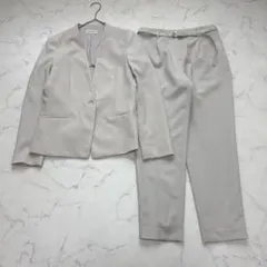 PLST プラステ セットアップスーツ ノーカラー　洗濯可 M