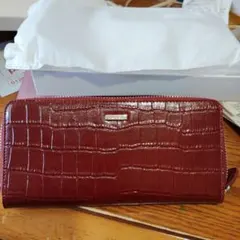 バルコス クロコダイル型押しレザー 長財布