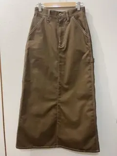 UNIVERSAL OVERALL ブラウン ロングスカート