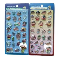 残りわずか　しんちゃん　シール　3D 2点セット