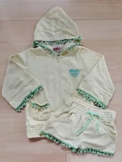 パーカー ショートパンツ セット タオル地 Boomy Roomy 120