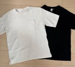GU ・DISCUS ATHLETIC ポケットTシャツ 白黒L 2枚セット