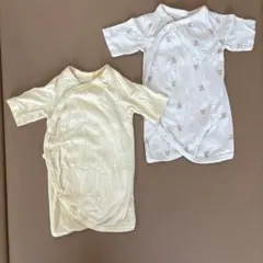 ユニクロ くま　コンビ肌着 50-60cm 2枚セットʕ•ᴥ•ʔ