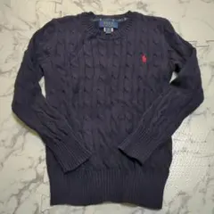 Polo Ralph Lauren ネイビー ケーブルニットセーター M