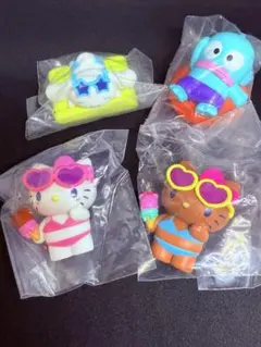 【新品未開封】サンリオキャラクターズ みんなでプールフィギュア