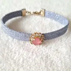 green label relaxing　ピンクビジューラメリボン　ブレスレットのサムネイル