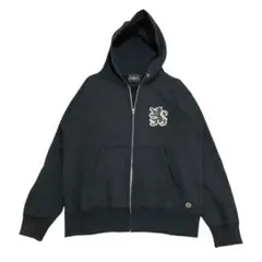 bombonera　ボンボネーラ　ジップアップパーカー　肉厚　裏起毛　黒　Ｌ