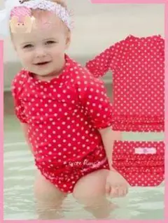 新品　ラッフルバッツ　Ruffle Butts　ラッシュガード水着　18-24M