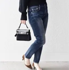 ships ダークブルー スリムデニム　S