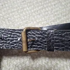 ブラックレザーベルト スタッズ付き