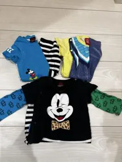 ベビードール　ミッキーマウスロンパース 3点セット