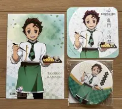 鬼滅の刃スイパラ缶バッジ・ポスカ・コースター竈門炭治郎くんセットufotable
