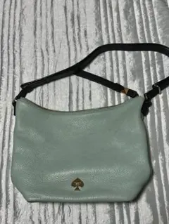 ケイト スペード レザー ショルダーバッグ 水色