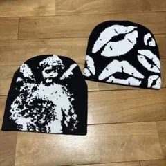 服*き様 ビーニー 2枚セット　グランジ y2k y3k 90s 00s ニット