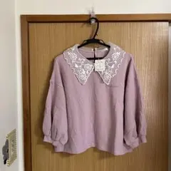 レディース Tシャツ カットソー 長袖 ピンク Mサイズ