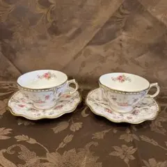ホヤクリスタル「4面Qカット」グラス×6 ホワイトシャドウ カップ 