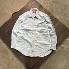 7BS1 converse デニム長袖シャツ　L アメカジ　古着used