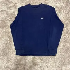 Stussy ネイビー 長袖シャツ M