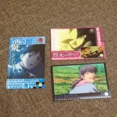 エヴァンゲリオン ウエハースカード 碇シンジ他3枚セット