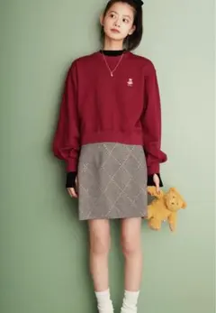 L.B CANDY STOCKビジューミニスカート