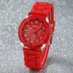 レディース腕時計 レッド