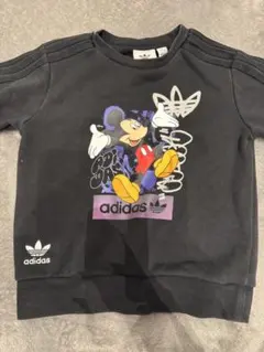 adidas ミッキーマウス トレーナー・パンツセット 90cm ブラック