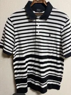 POLO ストライプ ポロシャツ Lサイズ