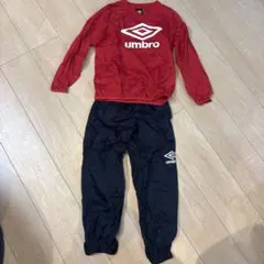 umbro ピステ上下 赤/黒　130cm
