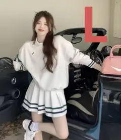 レディース　スカート　トップス　セットアップ　ゴルフ服　Lサイズ　秋冬