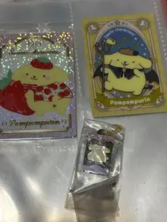 ポムポムプリン カード＆キーホルダーセット