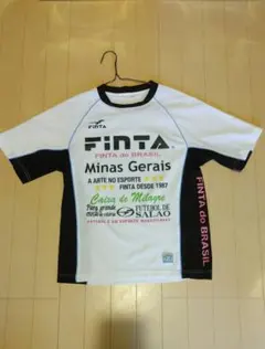 FINTA プラクティスシャツ 半袖 ホワイト ブラックのサムネイル