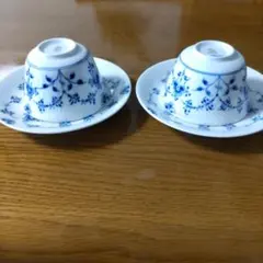 ロイヤルコペンハーゲン ブルーパルメッテ ボウル 174 / フタ 173 ペア