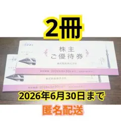 東武鉄道株式会社　株主ご優待　2冊