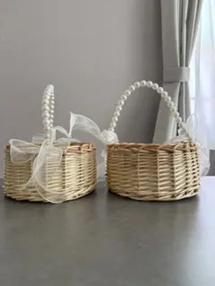 バスケット 2個セット　結婚式プチギフト