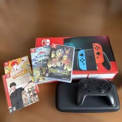 Nintendo Switch 本体 プロコン・充電グリップ•ケース•ソフト3本