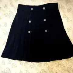 DAZY ブラック プリーツスカート Lサイズ