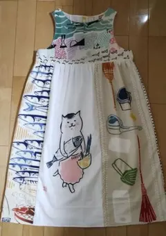 ミルミル様専用　手ぬぐい　ワンピース　サンマ　猫　ネコ　ねこ　掃除道具　にじゆら