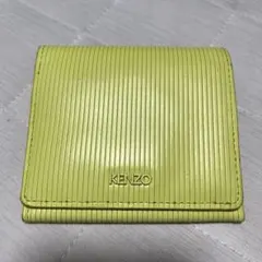 KENZO 二つ折り財布 ライムイエロー