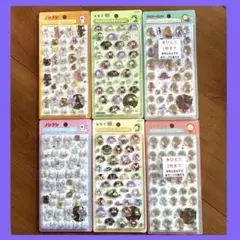 正規品】新作6枚セット ボンボンドロップシール ノンタン コジコジ