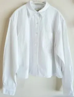 ユニクロ　JW ANDERSON　オックスフォードシャツ　ホワイト　L