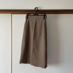 OPAQUE CLIP チェック柄タイトスカート