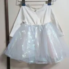 長袖チュールドレス チュールワンピース 80サイズ
