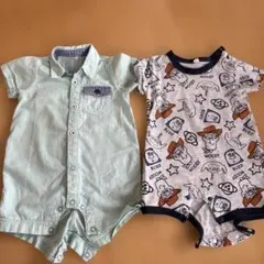 ベビーロンパース2枚セット　70/80のサムネイル
