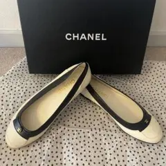CHANEL バイカラー バレエシューズ 37Cのサムネイル