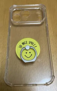 iPhone 17pro用　ソフトクリアケース リングスタンド付き