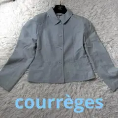 courrèges ライトブルーグレー テーラードジャケット