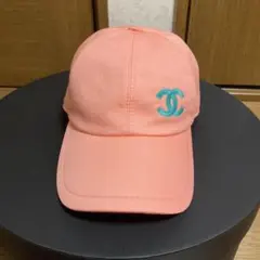 美品　CHANEL ココマーク ロゴスナップ キャップ ピンク レディースのサムネイル