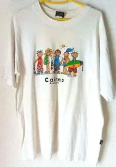 Cairns ホワイト色オーストラリア製半袖Tシャツ