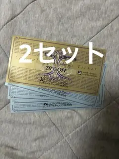 ゼビオ 株主優待券 20%割引券2枚 10%割引券8枚